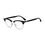 Men's FF-M0006 Eyeglass Frames // Black + Silver