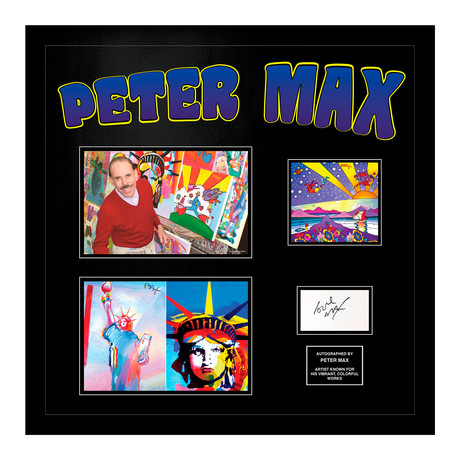 Signed + Framed Collage // Peter Max I