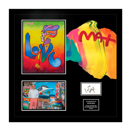 Signed + Framed Collage // Peter Max II