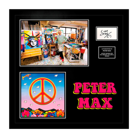 Signed + Framed Collage // Peter Max III