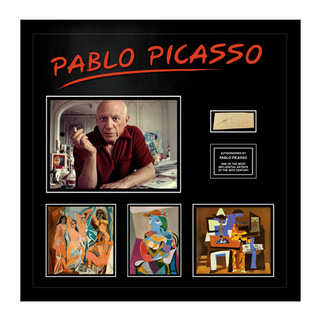 Signed + Framed Collage // Pablo Picasso I