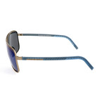 Men's P8641 Sunglasses // Gunmetal + Dark Blue Mirror