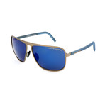 Men's P8641 Sunglasses // Gunmetal + Dark Blue Mirror