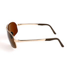 Porsche Design // Men's P8542 Sunglasses // Light Gold