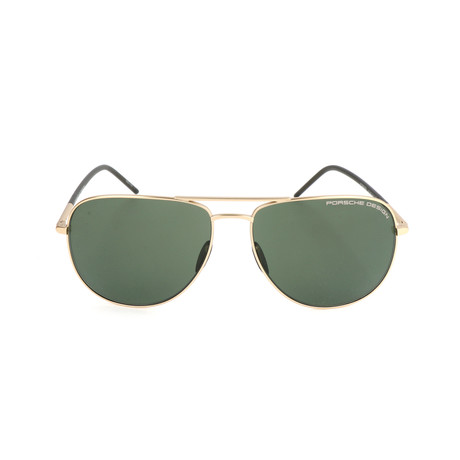 Porsche Design // Men's P8629 Sunglasses // Gold + Green