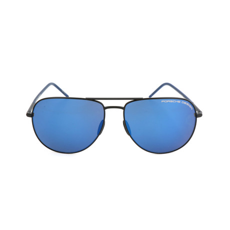 Porsche Design // Men's P8629 Sunglasses // Black + Blue