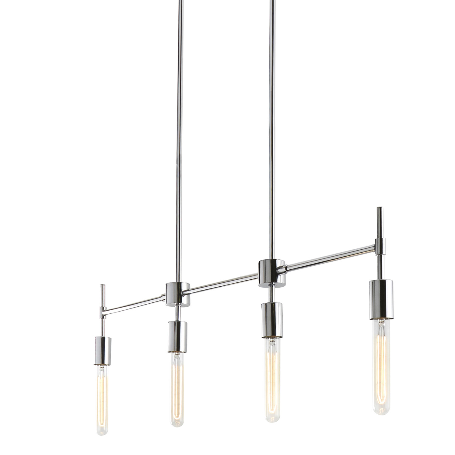 Prospect 4 light Linear Pendant // Chrome Touch of Modern