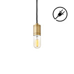 Arlo Plug-in Pendant // Aged Brass