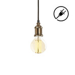 Alton Plug-In Pendant // Bronze