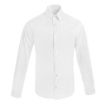Club Collar Poplin Shirt // White (L)