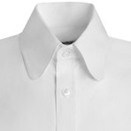 Club Collar Poplin Shirt // White (M)