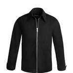W Applique Denim Jacket // Black (XL)