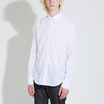 Embroidery Poplin Shirt // White (M)