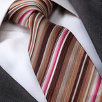 European Exclusive Silk Tie + Gift Box // Multi Color Stripes
