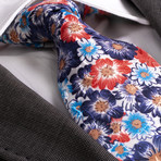 European Exclusive Silk Tie + Gift Box // Multicolor Floral