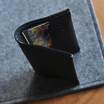 Two Fold Card Case // Black
