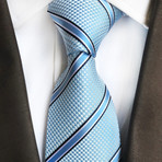 Spring Silk Tie // Light Blue Stripe