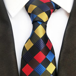 Alair Multicolor Silk Tie // Red + Yellow + Black