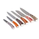 Pakkawood Japanese Chef Knives Set // 6 Pieces
