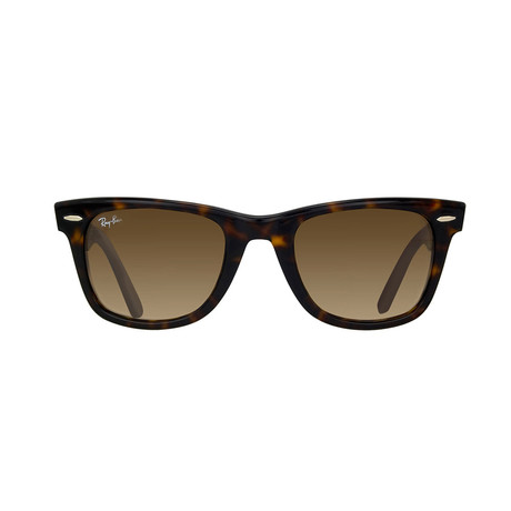 Men's Classic Wayfarer Sunglasses // Tortoise + Brown Gradient