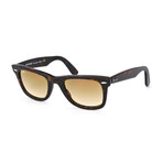 Men's Classic Wayfarer Sunglasses // Tortoise + Brown Gradient