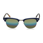 Clubmaster Sunglasses // Tortoise Black + Blue + Gray