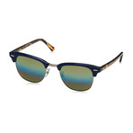 Clubmaster Sunglasses // Tortoise Black + Blue + Gray