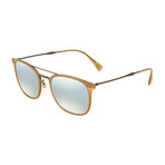 Rayban // Double Bridge Classic Sunglasses // Light Brown Gunmetal + Silver Gradient
