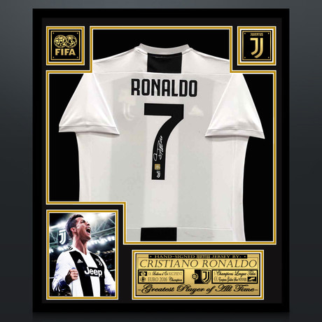 Cristiano Ronaldo // Signed Juventus Jersey // Museum Frame (Signed Jersey Only)
