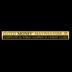 Floyd Maywheater Signed Boxing Glove // Custom Museum Display (Signed Glove Only)