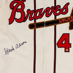 Hank Aaron // Signed Braves Jersey // Museum Frame (Signed Jersey Only)