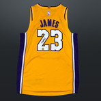 Lebron James // Signed Los Angeles Lakers Jersey // Museum Frame (Signed Jersey Only)
