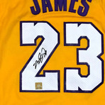 Lebron James // Signed Los Angeles Lakers Jersey // Museum Frame (Signed Jersey Only)