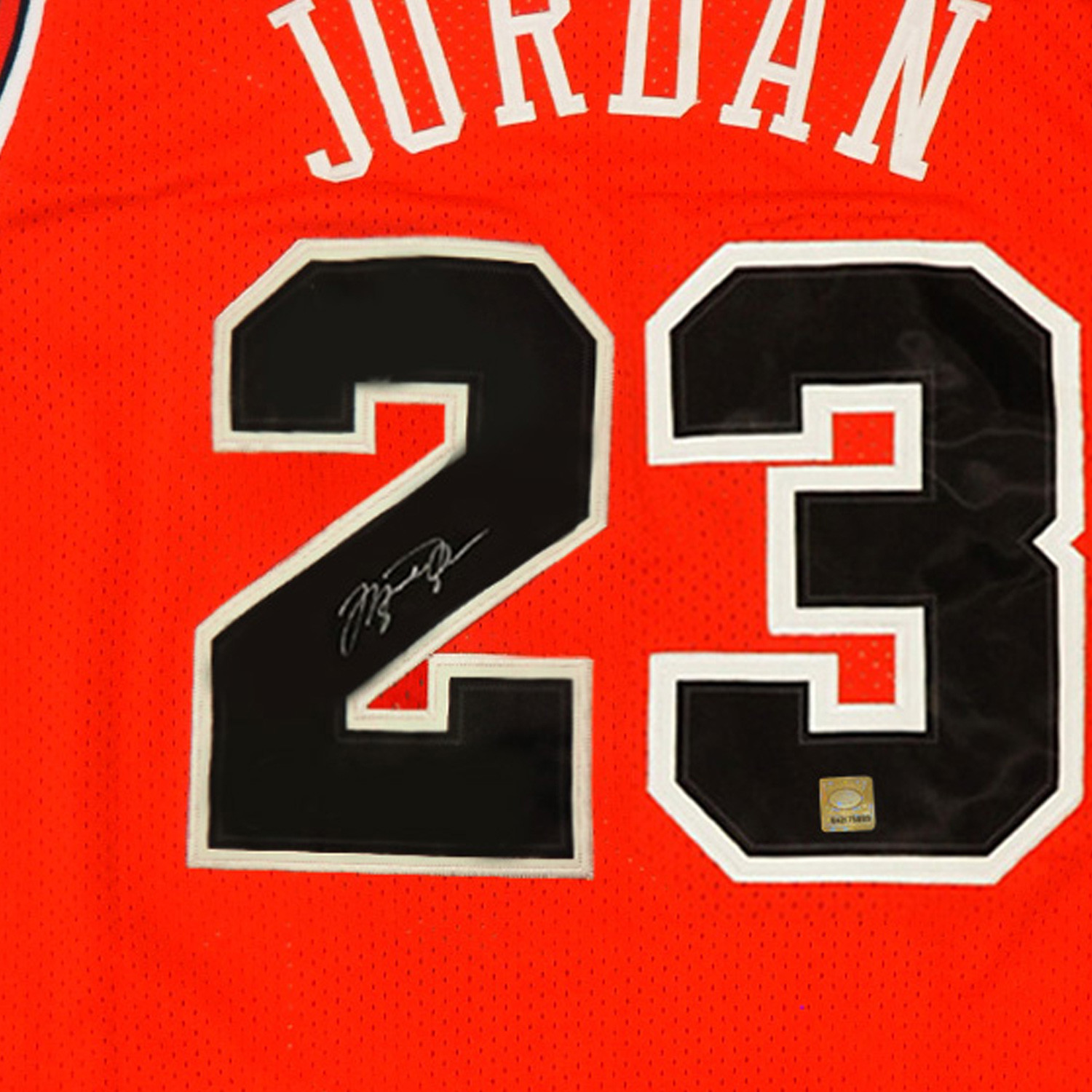 Michael Jordan // Signed Chicago Bulls Red Jersey // Museum Frame ...