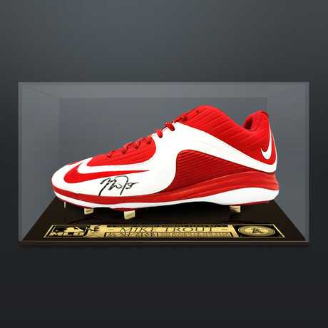 Mike Trout // Signed Baseball Cleat // Custom Museum Display (Signed Cleat Only)