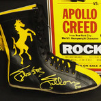 Rocky // Sylvester Stallone Signed Boot Prop // Custom Shadow Box