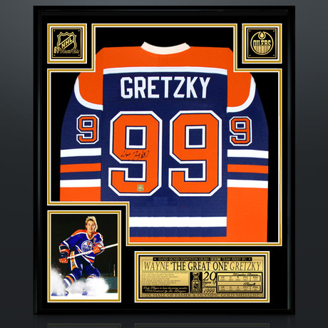 Wayne Gretzky // Signed Edmonton Oilers Jersey // Museum Frame (Signed Jersey Only)
