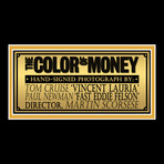 Color Of Money // Tom Cruise + Paul Newman + Martin Scorsese Signed Photo // Custom Frame