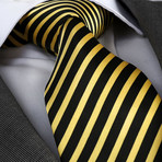 Amedeo Exclusive // Silk Tie // Yellow + Black (Yellow, Black)