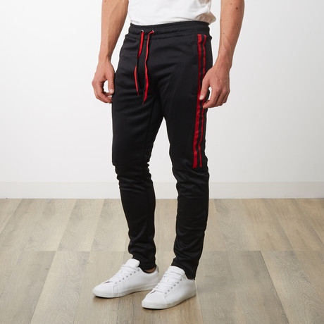 Tri-stripe Track Pants // Black (XL)
