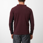 Tech Fleece Full Zip Up Cardigan // Burgundy (XL)