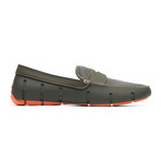 Penny Loafer // Olive + Orange (US: 11)
