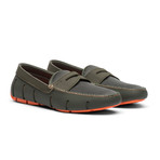 Penny Loafer // Olive + Orange (US: 11)