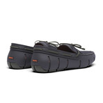 Braided Lace Loafer // Dark Gray + Olive (US: 9)