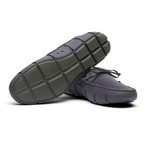 Braided Lace Loafer // Dark Gray + Olive (US: 9)