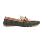 Briaded Lace Nubuck Lux Loafer Driver // Olive + Gaucho Gum (US: 10.5)