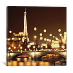 City Lights-Paris // Kate Carrigan (18"W x 18"H x 0.75"D)