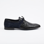 Formal Suede + Leather Shoe // Navy (US: 7)