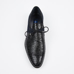 Formal Suede + Leather Shoe // Navy (US: 8.5)