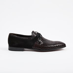 Formal Suede + Leather Shoe // Burgundy (US: 9)